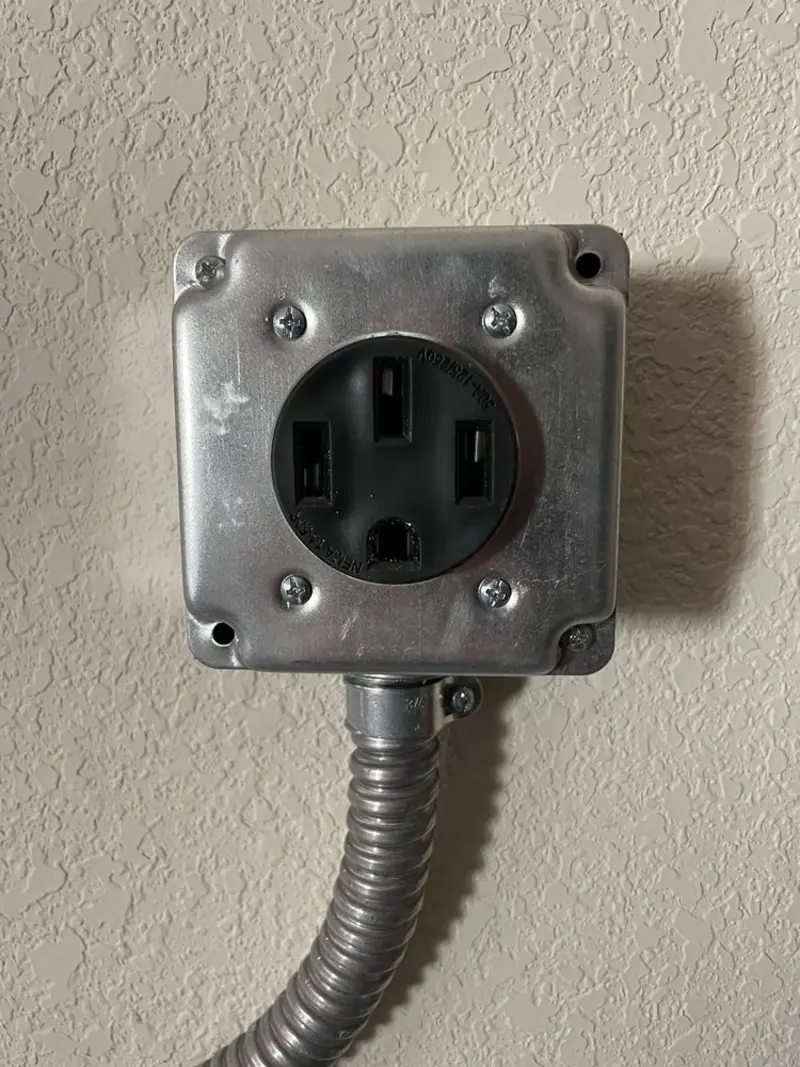 NEMA 14-50 outlet installed for Electrical Panel Upgrade in Bluefield