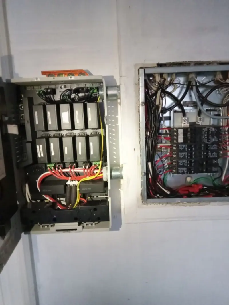 Electrical panel upgrade completed for Security Camera Wiring in Bluefield
